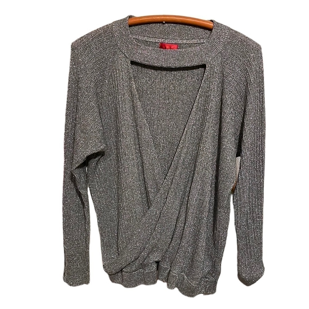 JENNIFER Lopez Open Front Long Sleeve Sweater‎